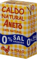 Mängden socker i Caldo de pollo natural 0% sal añadida envase 1 l