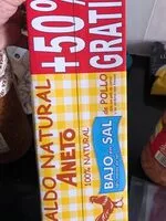 Mängden socker i Caldo natural de pollo