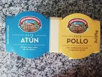 Mängden socker i Pate atún casa tarradellas