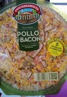 Mängden socker i Pizza de pollo y bacon con masa de semillas & cereales