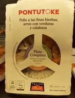 Mängden socker i Pontutoke pollo finas hierbas, arroz  verduras y calabaza