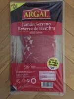 Mängden socker i Jamón serrano reserva hembra