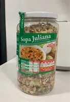 Mängden socker i Sopa juliana