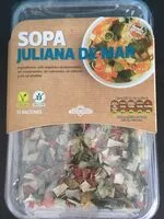 Mängden socker i Sopa juliana de mar