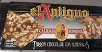 Mängden socker i Turrón de chocolate