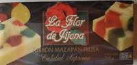 Mängden socker i Turrón mazapán fruta
