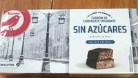 Mängden socker i Turrón de chocolate crujiente sin azúcares añadidos