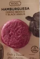 Mängden socker i Hamburguesa cerdo ibérico y black angus