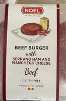 Mängden socker i Beef burger with serrano ham