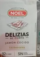 Mängden socker i Delizias al corte Jamón cocido