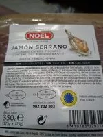 Mängden socker i Jamón serrano