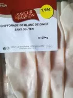 Mängden socker i Chiffonade de blanc de dinde