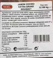 Mängden socker i Jamon cocido grand bouquet