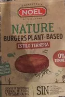 Mängden socker i Nature burgers plant-based