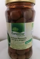Mängden socker i Aceitunas Manzanilla con ajo y orégano