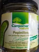Mängden socker i Pepinillos con pimienta negra y comino