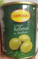 Mängden socker i Aceitunas Rellenas de Anchoa