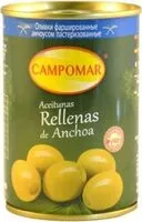 Mängden socker i Aceituna Campomar Rellena Anchoa 300 / 320 120 GR.