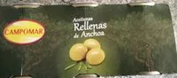 Mängden socker i Aceitunas rellenas de anchoa