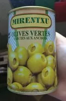 Mängden socker i Olives vertes farcies aux anchois