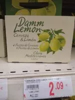 Mängden socker i Pack 6X25CL Damm Lemon