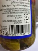Mängden socker i Banderillas dulces vinagre con pepino entero