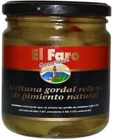 Mängden socker i Aceituna gordal rellena de pimiento natural