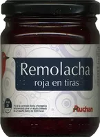 Mängden socker i Remolacha roja en tiras