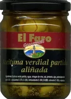 Mängden socker i Aceituna verdial partida aliñada