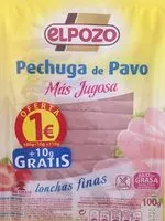 Mängden socker i Pechuga de pavo