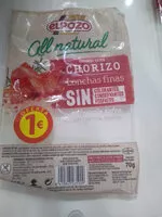 Mängden socker i Chorizo Extra All Natural 70gr. El Pozo