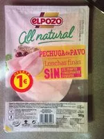 Mängden socker i All natural pechuga de pavo lonchas finas