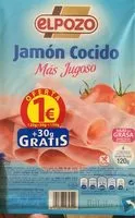 Mängden socker i Jamón cocido bajo grasa lonchas sin gluten