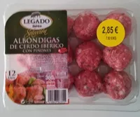 Mängden socker i Albóndigas de cerdo ibérico