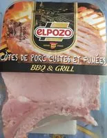 Mängden socker i Côtes de porc cuites et fumées