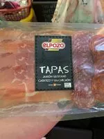 Mängden socker i Tapas Jambon Serrano, Chorizo et Saucisson