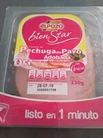 Mängden socker i Pechuga de pavo adobada sin gluten y sin lactosa bipack