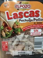 Mängden socker i Lascas de pechuga de pollo