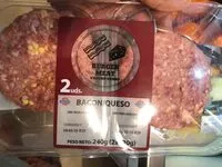 Mängden socker i Hamburguesas de cerdo bacon/queso