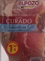 Mängden socker i Jamón curado reducido en sal