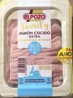 Mängden socker i Jamón Cocido extra bajo en grasa