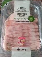 Mängden socker i Chopped Pavo Finas Lonchas