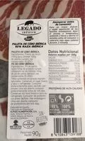 Mängden socker i Paleta de cebo iberico