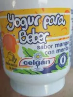 Mängden socker i Yogur beber mango menta
