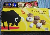 Mängden socker i Polvorones surtidos