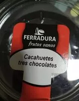 Mängden socker i Cacahuetes tres chocolates