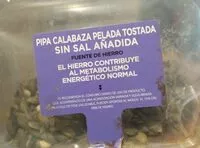Mängden socker i Pipa calabaza pelada tostada sin sal añadida