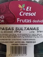 Mängden socker i Pasas sultanas