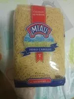 Mängden socker i Pastas alimenticias