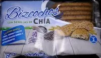 Mängden socker i Bizcochos con semilla de chía